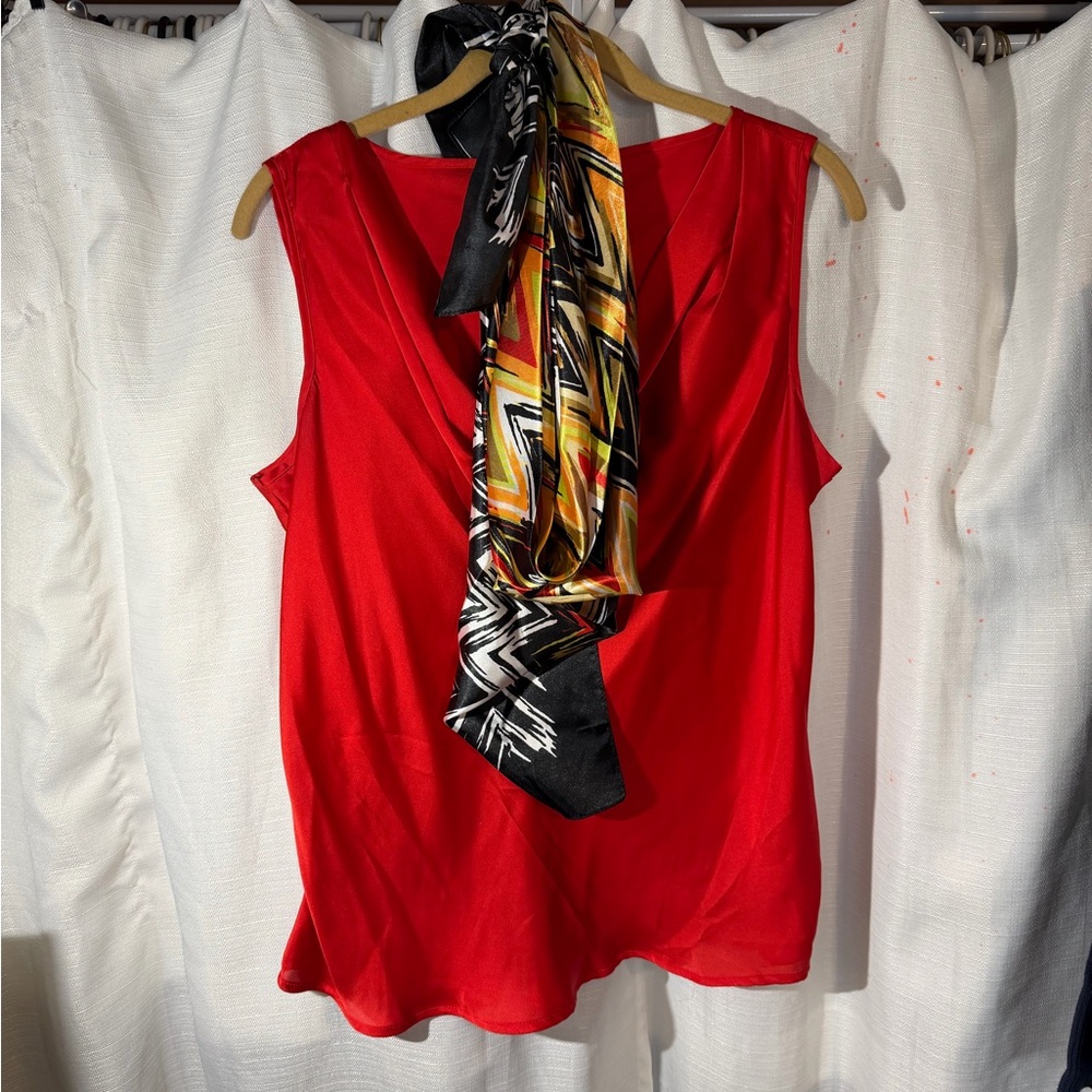 Vibrant Zigzag Patterned Scarf - image 2